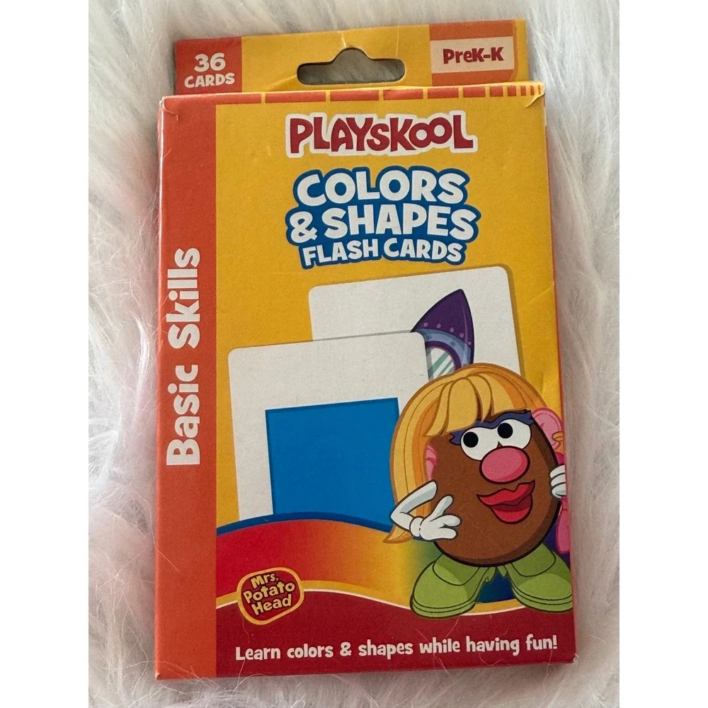 Playskool Colors & Shapes Flash Cards Mrs Potato Head PreK-K 36 Cards 107240